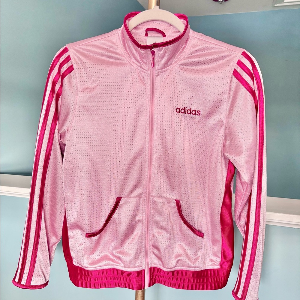Adidas Light Pink Zip-Up Jacket